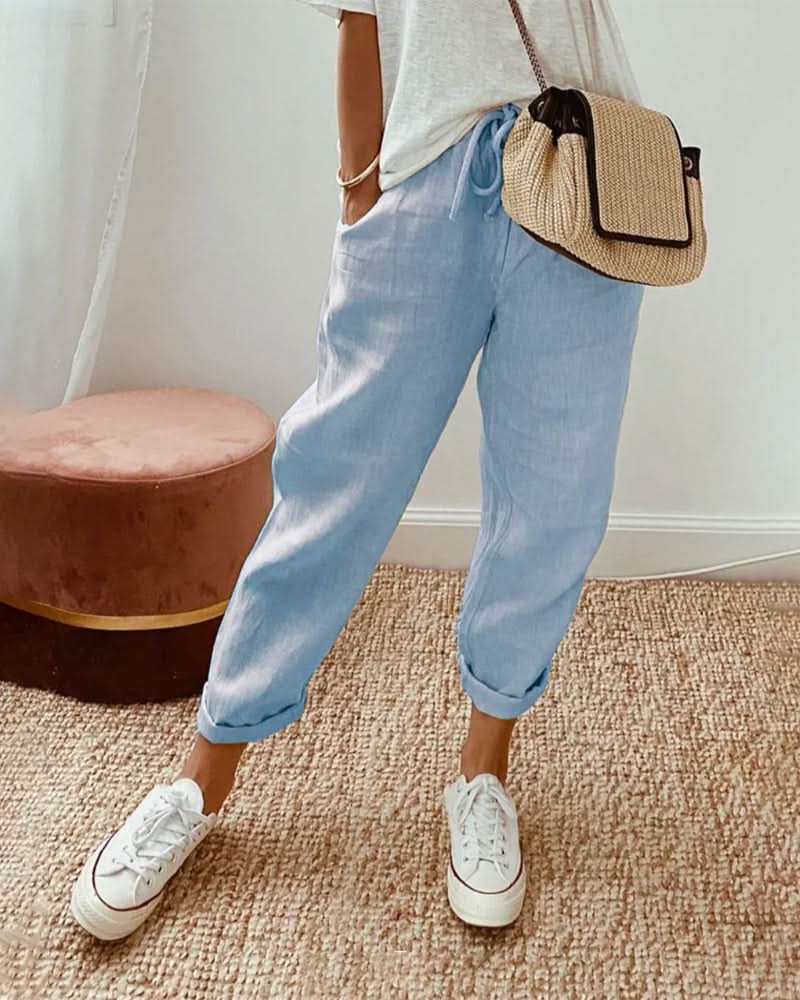 Lucienne | Anti-Sweat Luxe Linen Pants