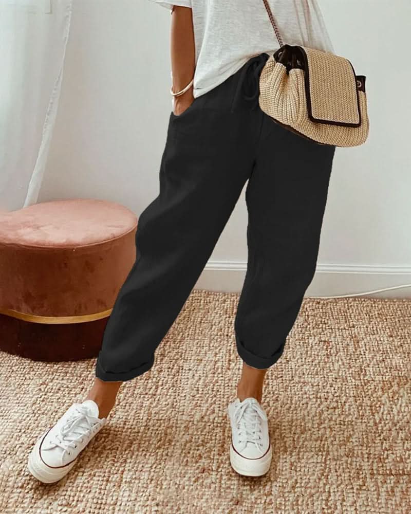 Lucienne | Anti-Sweat Luxe Linen Pants