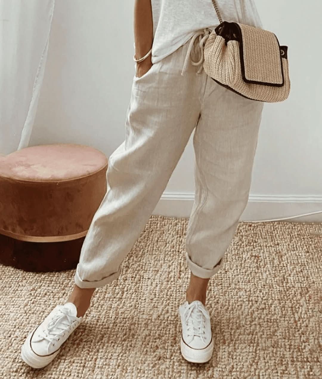 Bella | Chic trousers in cotton-linen