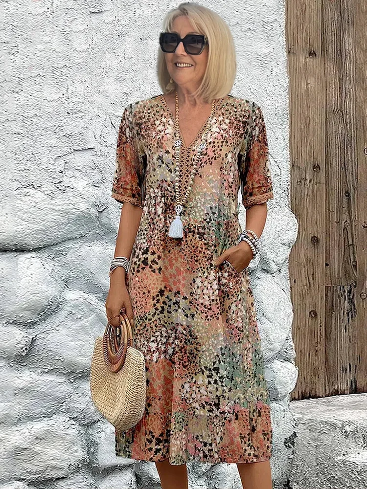 Sandra | Vibrant Midi Dress