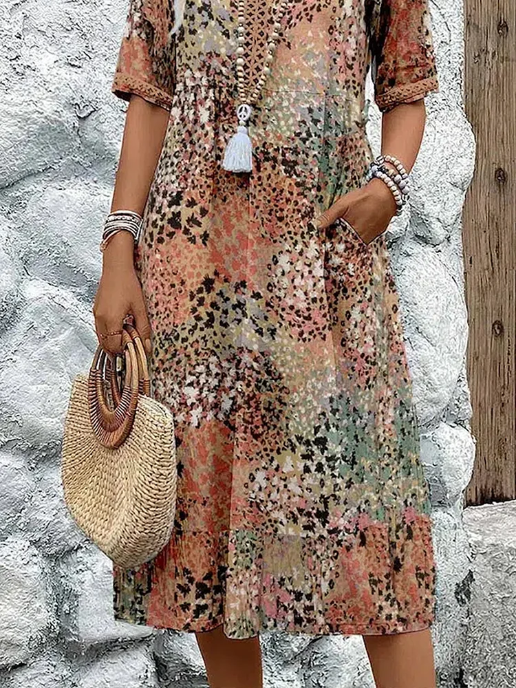Sandra | Vibrant Midi Dress