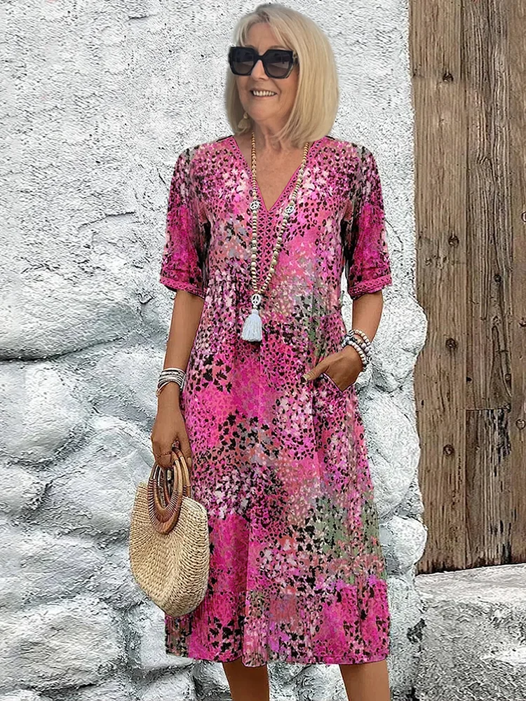 Sandra | Vibrant Midi Dress
