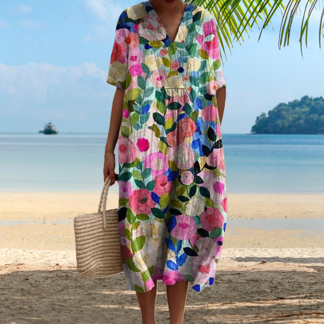Rachel | Vibrant Floral Dress
