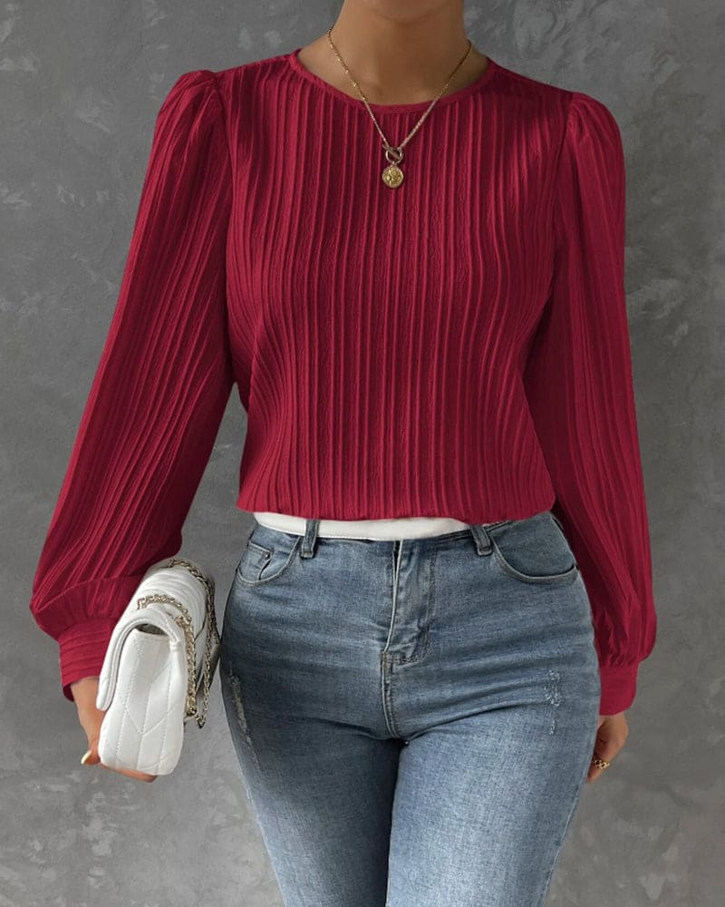 Isabelle - Blouse with Lantern Sleeves
