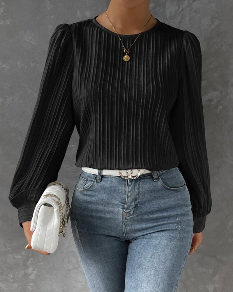 Isabelle - Blouse with Lantern Sleeves