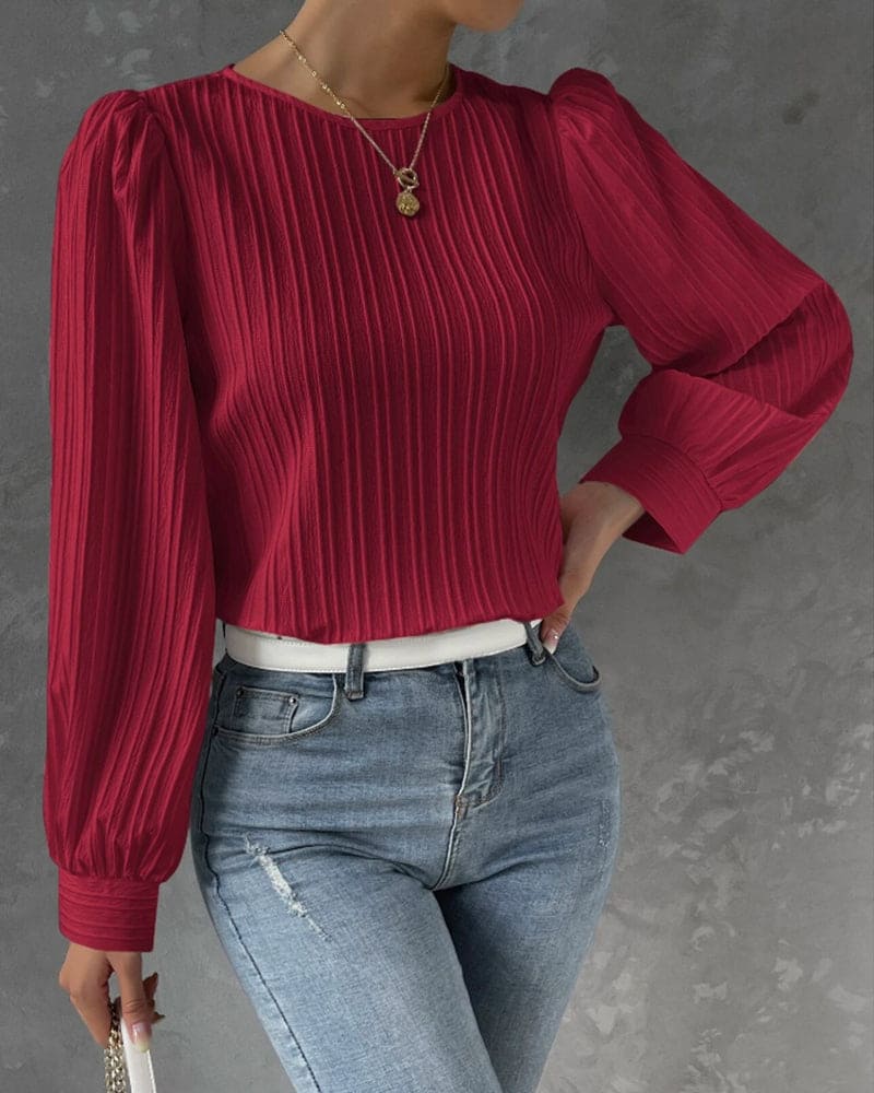 Isabelle - Blouse with Lantern Sleeves
