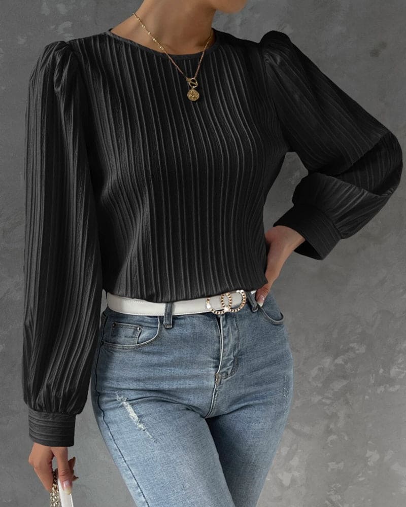 Isabelle - Blouse with Lantern Sleeves