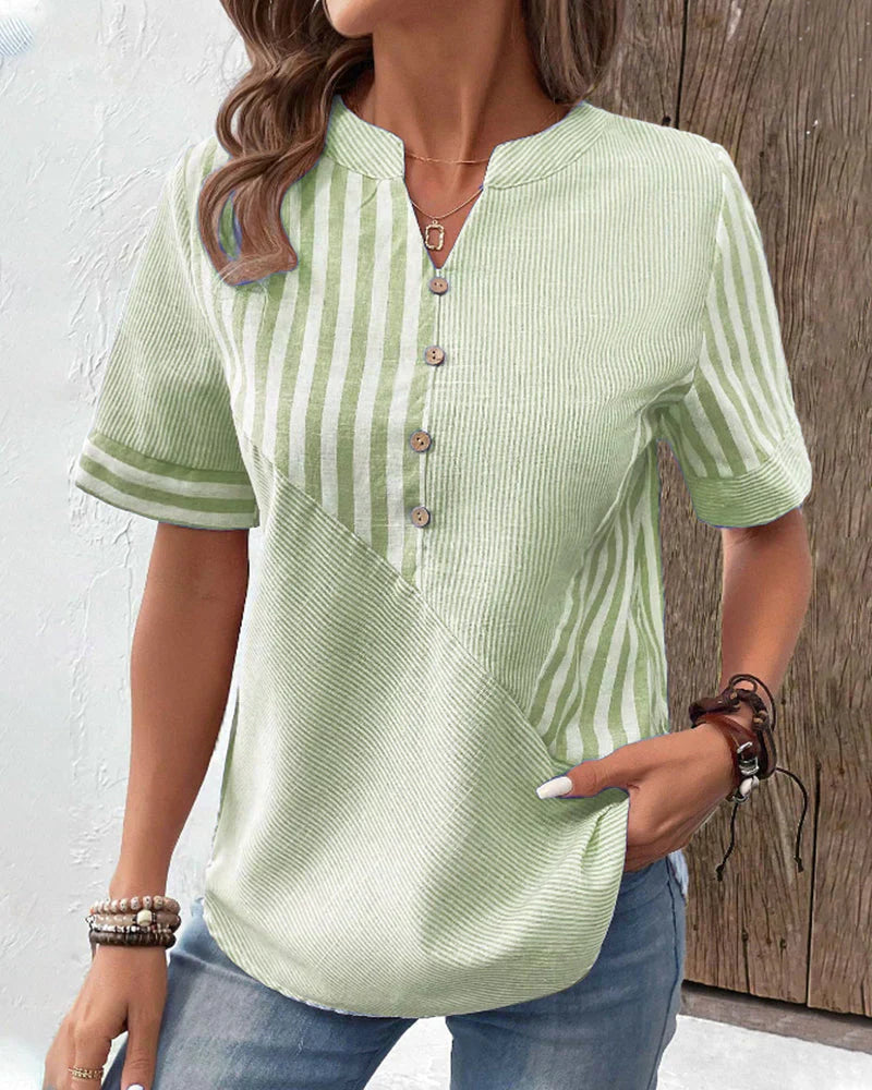 SANDRA™ - Classic Striped Top 