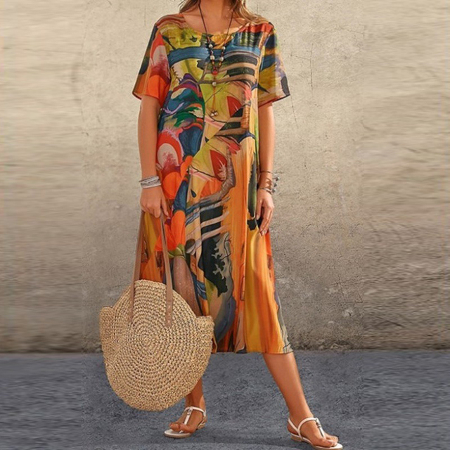 Alice - Comfortable floral dress