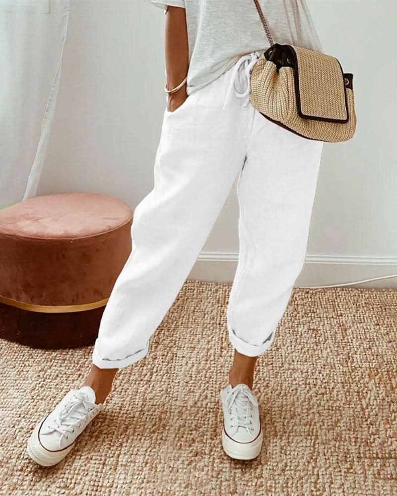 Lucienne | Anti-Sweat Luxe Linen Pants