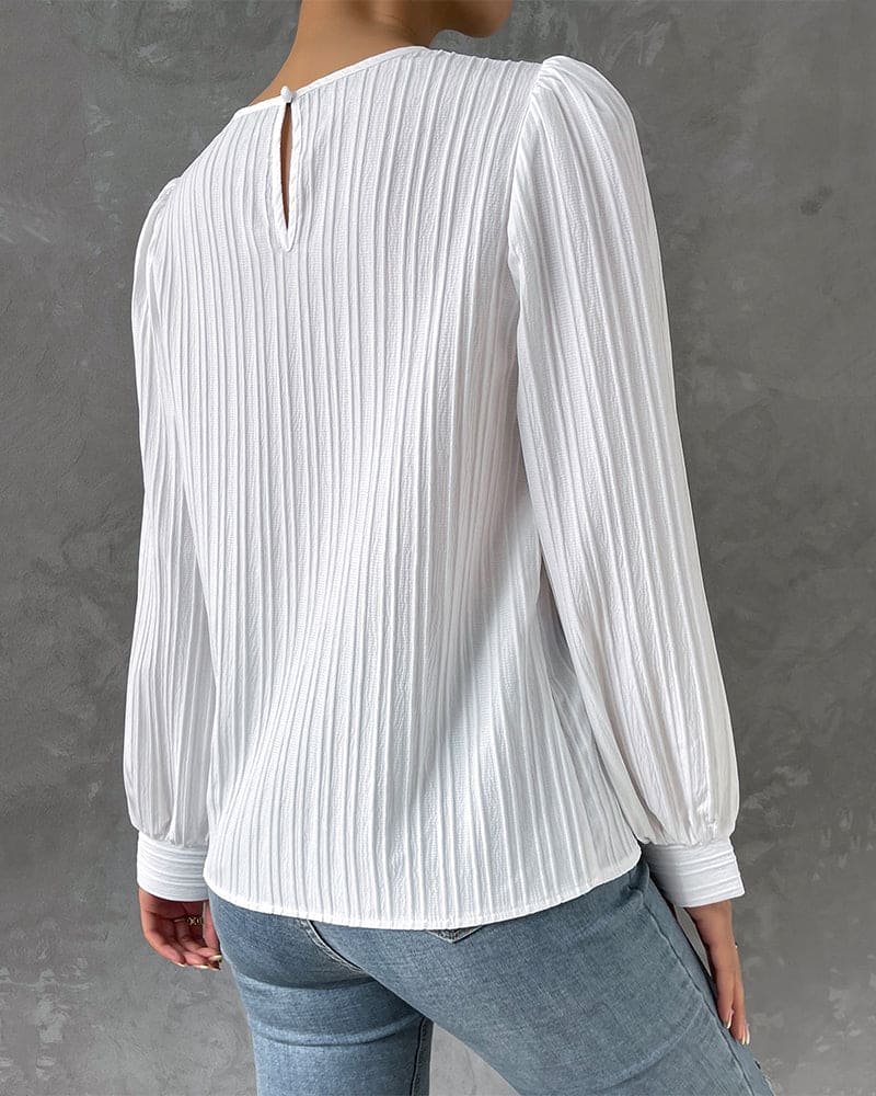 Isabelle - Blouse with Lantern Sleeves