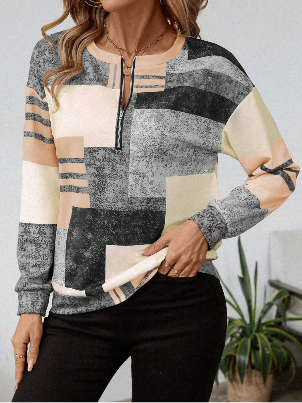 Enara™ | Chic Vintage Sweatshirt 
