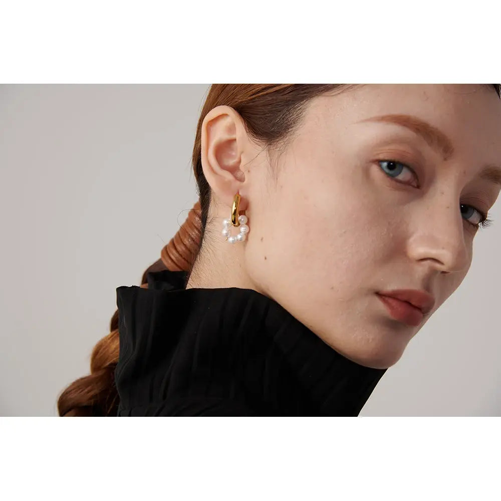 Asymmetric Pearl Earrings