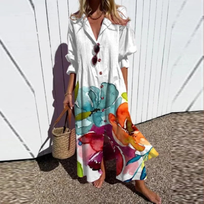 Aneska | Boho Dress with Flattering Fit
