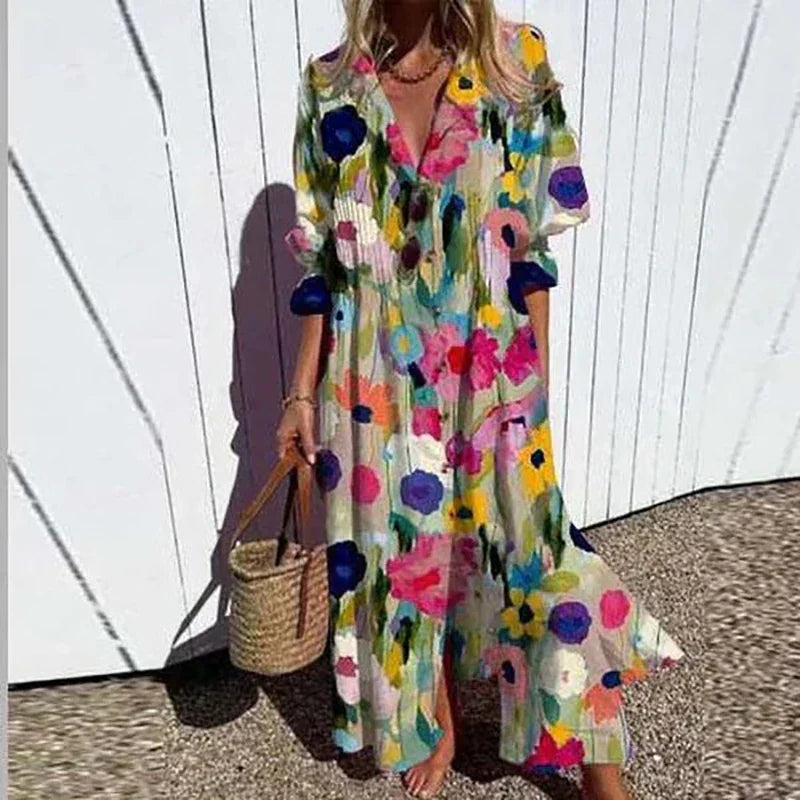 Aneska | Boho Dress with Flattering Fit