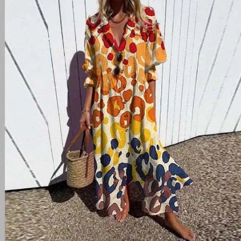 Aneska | Boho Dress with Flattering Fit