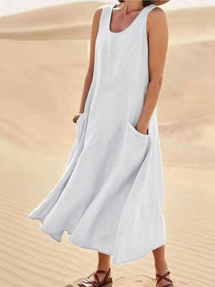 Ellen | Elegant Summer Dress with Tummy Coverage 