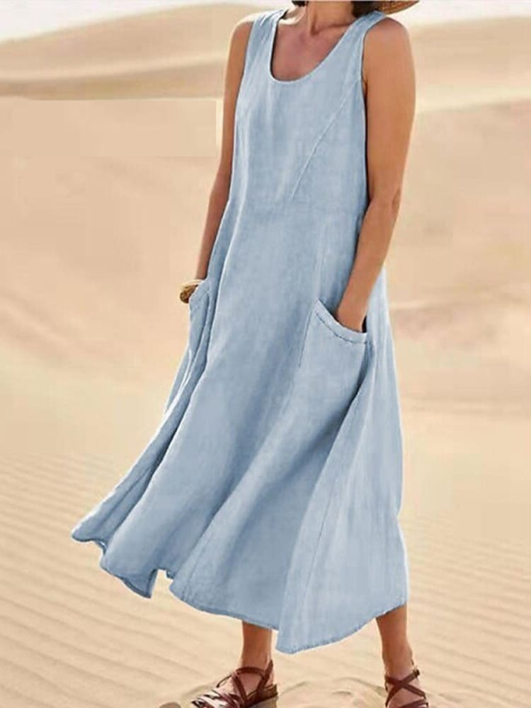 Ellen | Elegant Summer Dress with Tummy Coverage