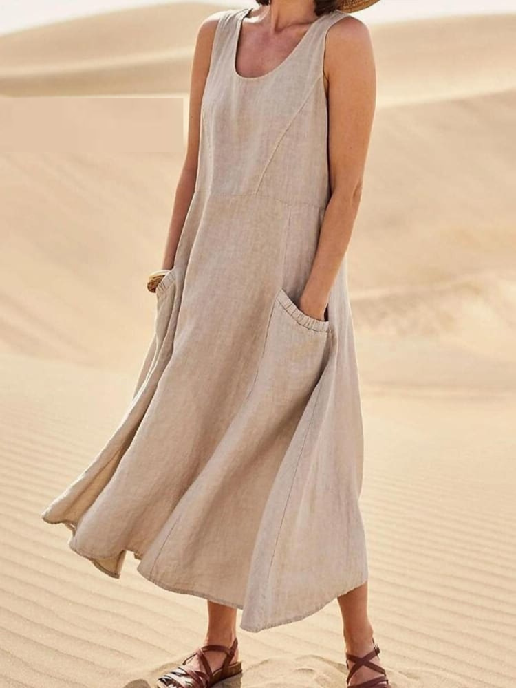 Ellen | Elegant Summer Dress with Tummy Coverage 