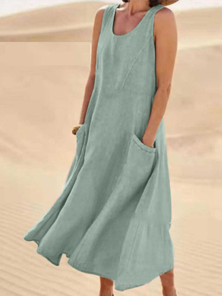 Ellen | Elegant Summer Dress with Tummy Coverage 