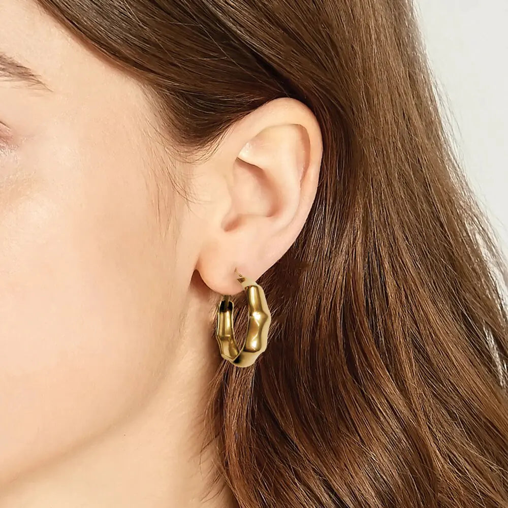 Bamboo Ring Earrings