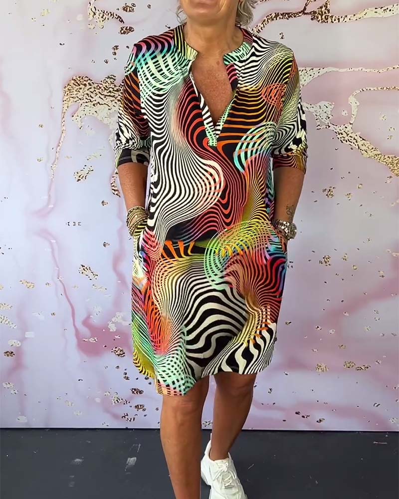 Adelyn | Colorful Patterned Dress