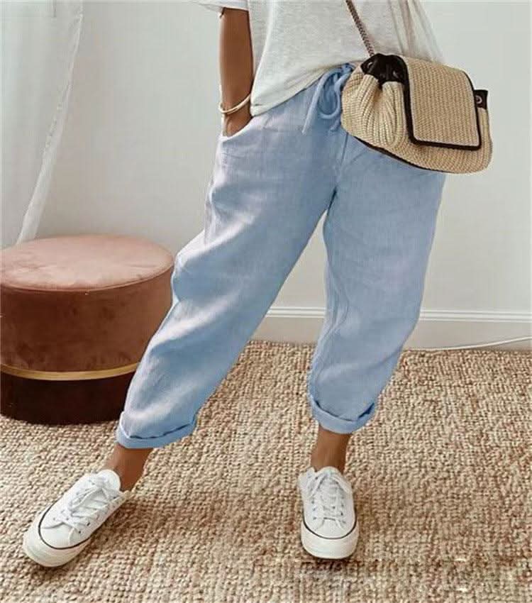 Bella | Chic trousers in cotton-linen