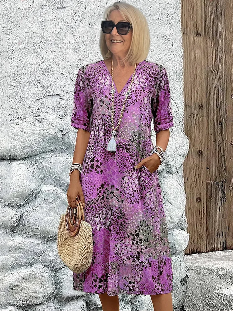 Sandra | Vibrant Midi Dress