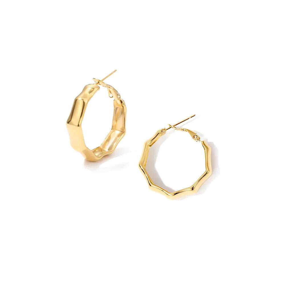 Bamboo Ring Earrings