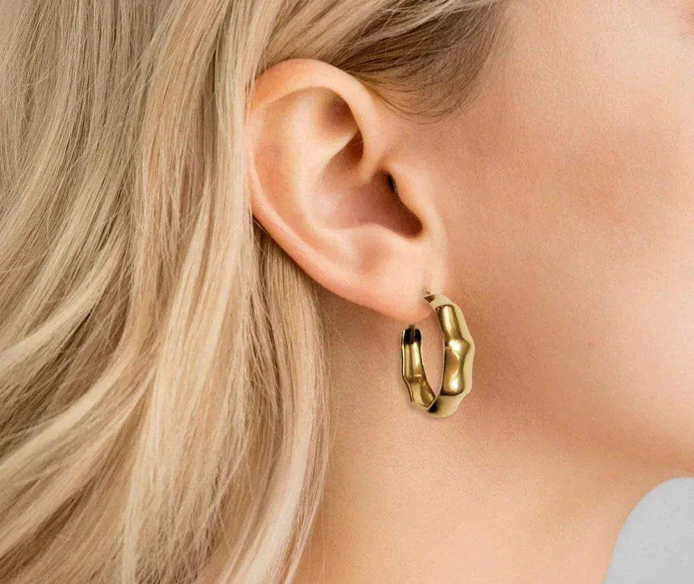 Bamboo Ring Earrings