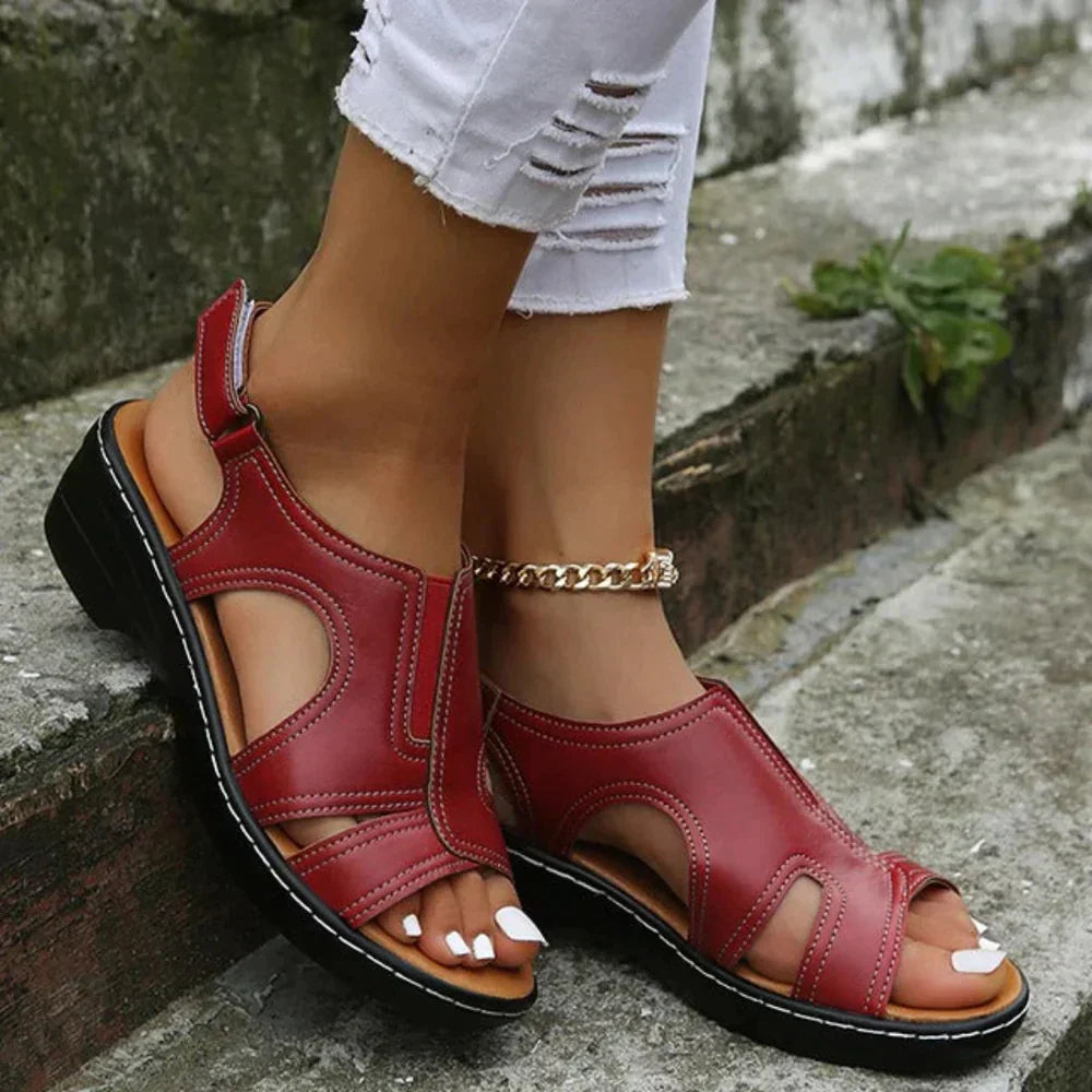 Brenda - Orthopedic Leather Sandals 